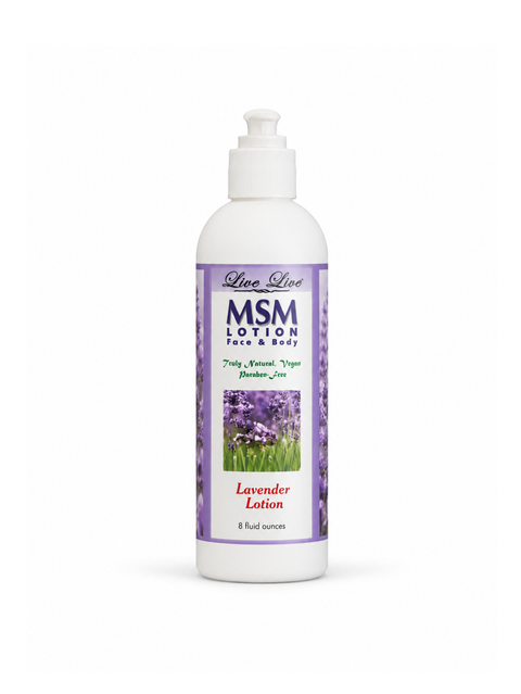 msm lotion, lavender, live live & organic