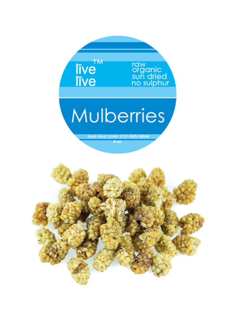 Mulberries, White, 4oz, Live Live & Organic