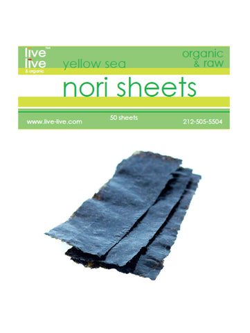 Nori Sheets, Live Live & Organic, 50 sheets