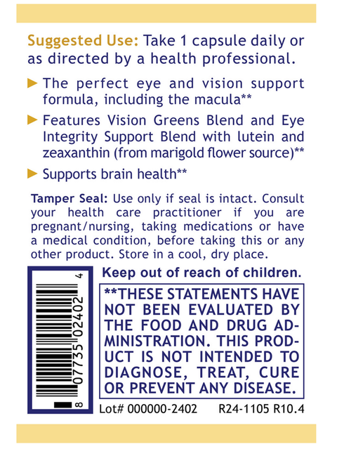 Suggested use for OcuVen, 60 Veg Caps, Premier Research Labs