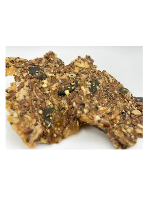 Onion Crackers, Higher Power, close up of cracker