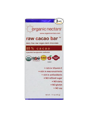 Organic Nectars Chocolate Bars, 85%