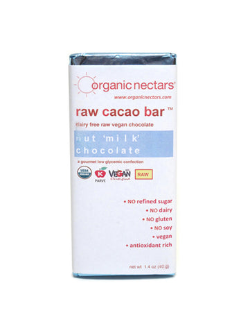 Organic Nectars Chocolate Bars, Nutmilk