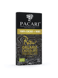 Pacari Chocolate Bars, Ecuadorian Cacao, 100% plus Nibs