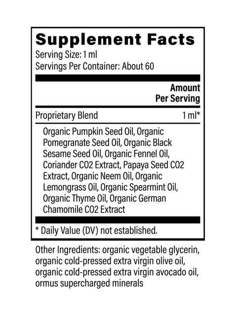 Paratrex I, Parasite Cleanser, 2oz, Global Healing, Supplement Facts