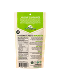 Living Nutz walnuts packaging with green and beige design on a white background