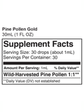 Pine Pollen, gold, Hormone Balancer, Surthrival, supplement facts