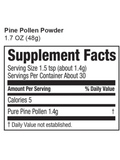 Pine Pollen, Powder, Surthrival, supplement facts