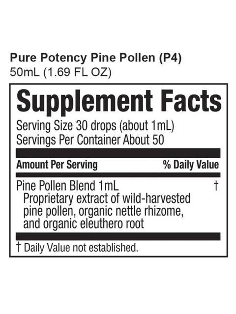 Pine Pollen, pure potency, Hormone Balancer, Surthrival, supplement facts
