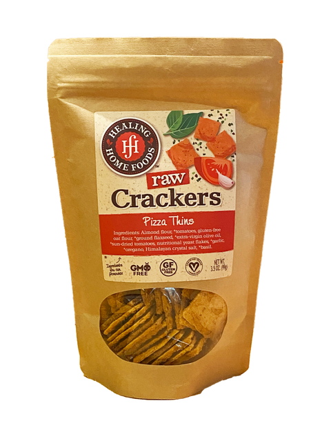 Raw Crackers, Pizza Thins, 3.5oz, Healing Home Foods