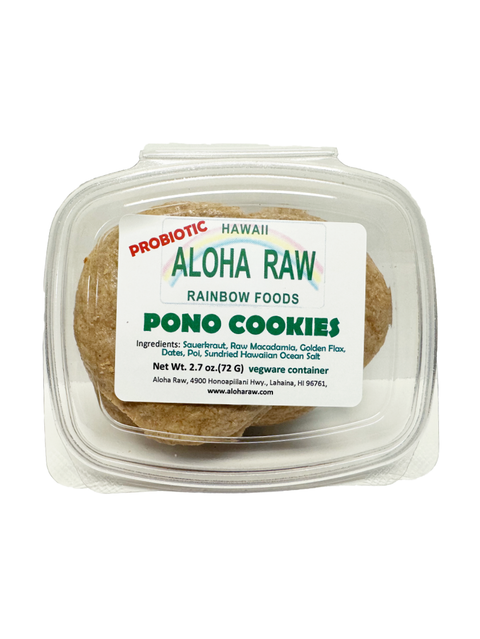 Pono Cookies, Probiotic, Aloha Raw