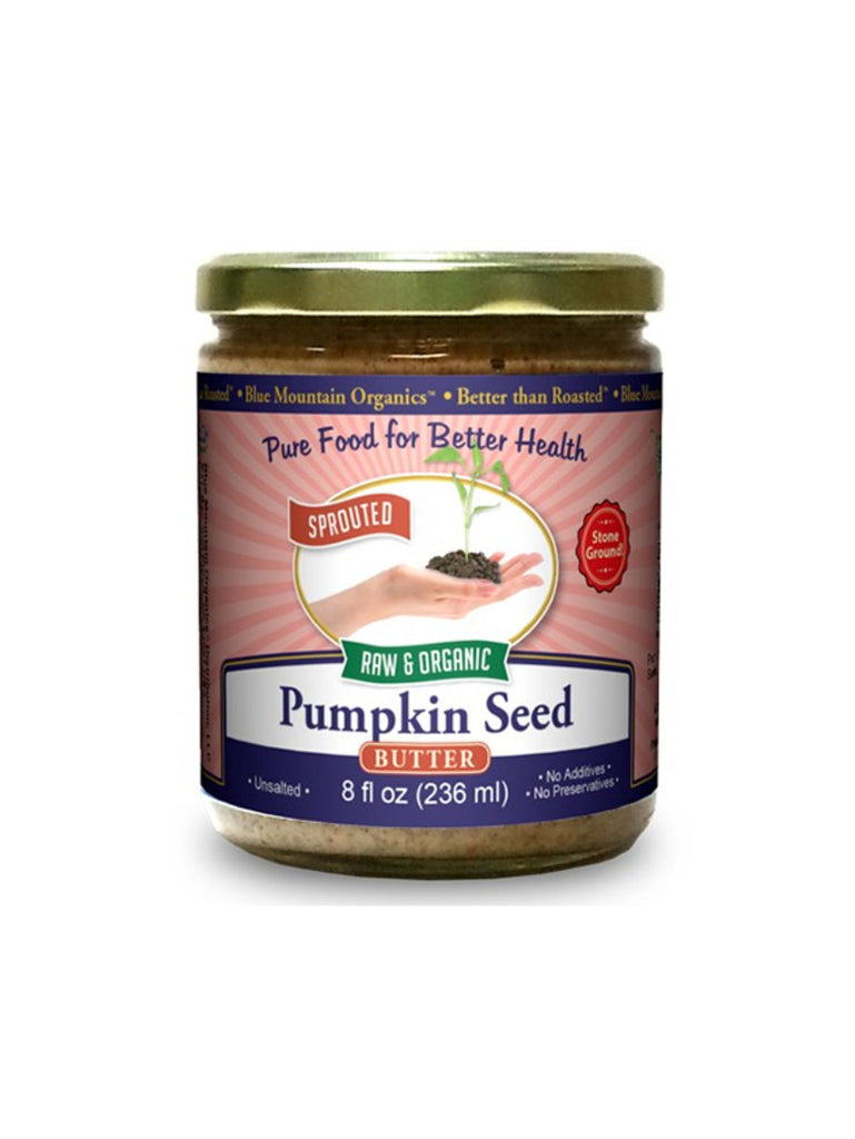 Pumpkin Seed Butter, Sprouted, 8oz, Blue Mountain Organics