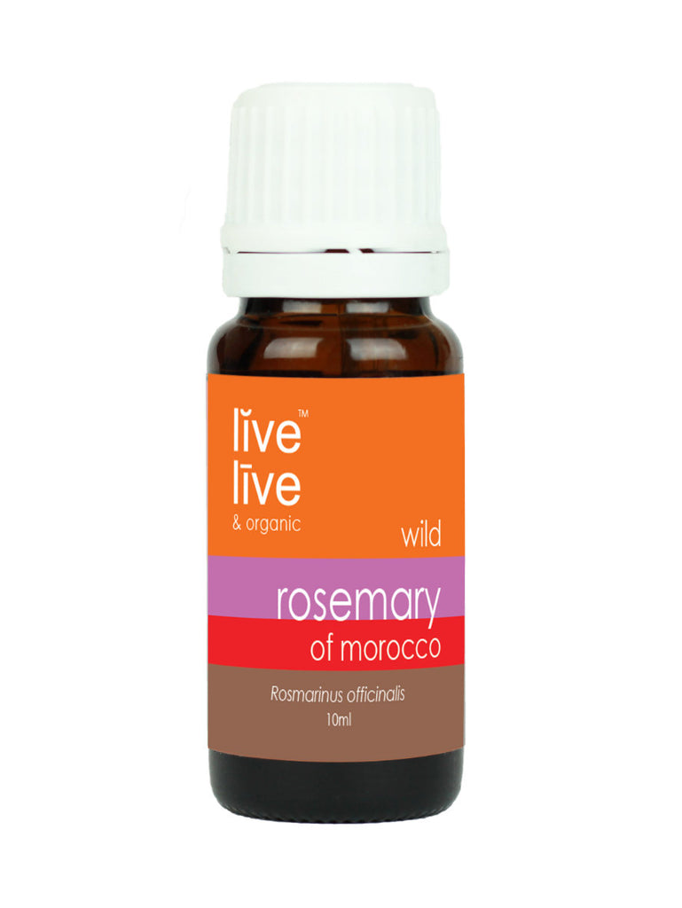 Rosemary of Morocco Essential Oil, Rosmarinus officinalis, 10ml, Live Live & Organic