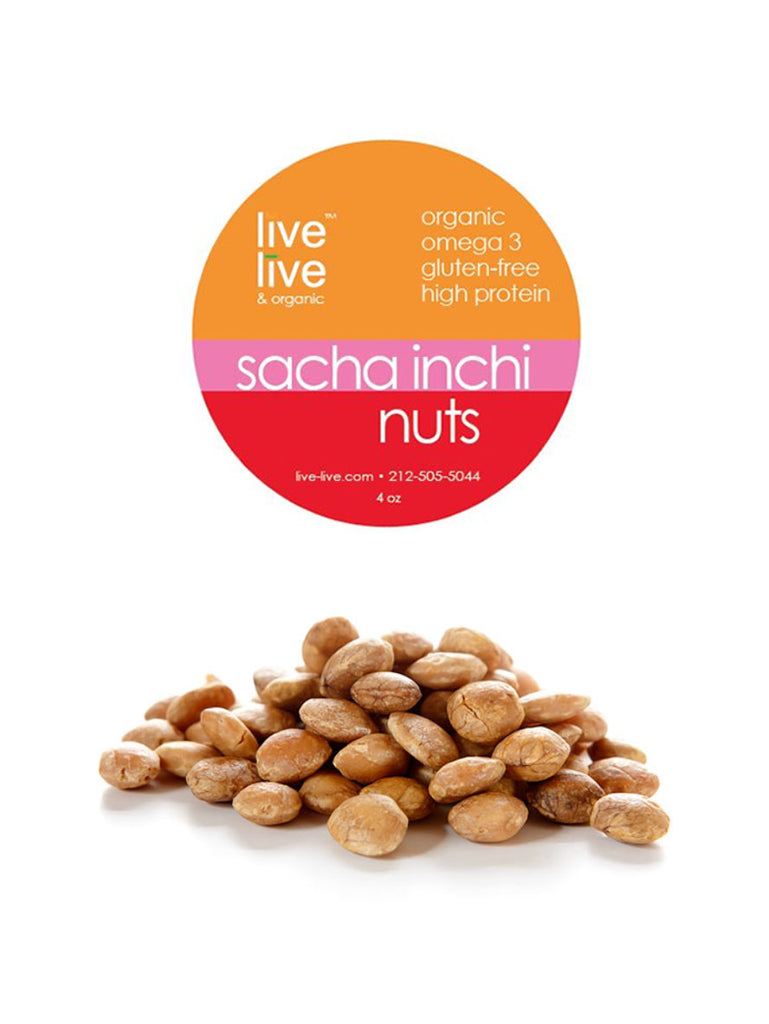 Sacha Inchi Nuts, 4oz, Live Live & Organic