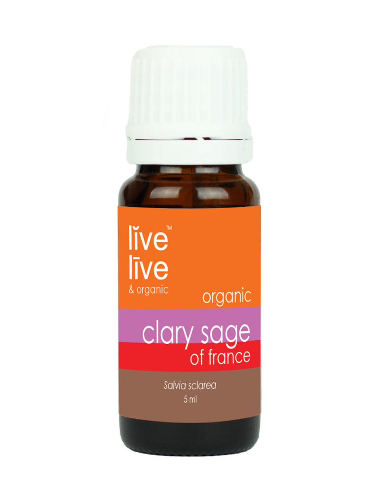 Clary Sage of France Essential Oil, Salvia sclarea, 5ml, Live Live & Organic