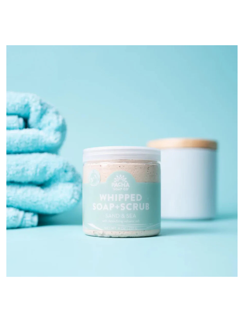 Sand & Sea Whipped Soap & Scrub, 8oz, Pacha