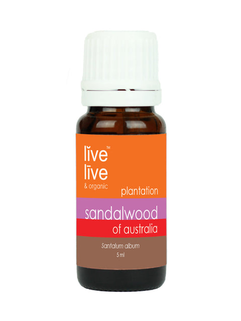 Sandalwood of Australia Essential Oil, Santalum album, 5ml, Live Live & Organic