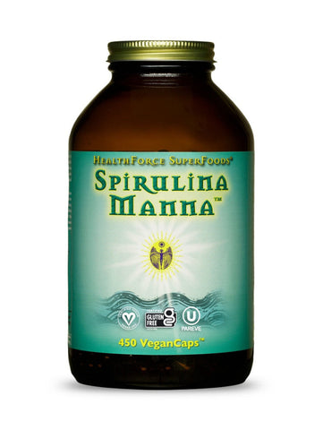 Spirulina Manna, HealthForce SuperFoods, 450 Vegan Caps