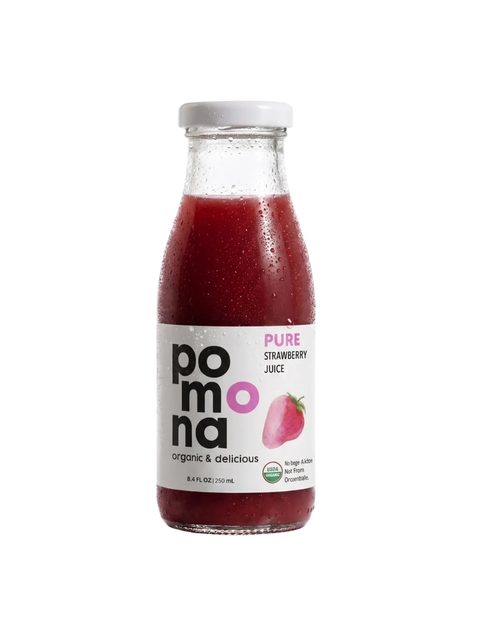 Strawberry Juice, Organic, Cold-Pressed, 8.4oz, Pomona