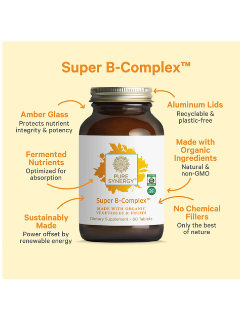 Super B-Complex, 60 comprimidos, Pure Synergy