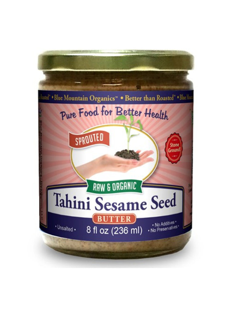 Tahini Sesame Seed Butter, Sprouted, 8oz, Blue Mountain Organics