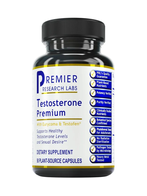 Testosterone Premium, 90 Veg Caps, Premier Research Labs