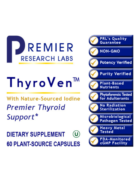 ThyroVen, 60 Veg Caps, Premier Research Labs