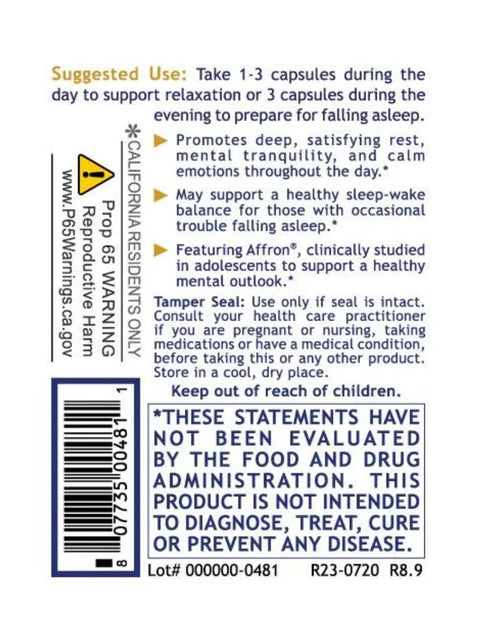 Tranquinol, 60 Veg Caps, Premier Research Labs, About