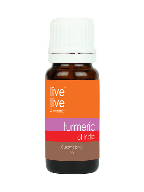 Turmeric of India Essential Oil, Curcuma longa, 5ml, Live Live & Organic