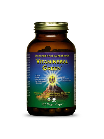 Vitamineral Green, 120 Vegan Caps, Version 5.6, HealthForce SuperFoods