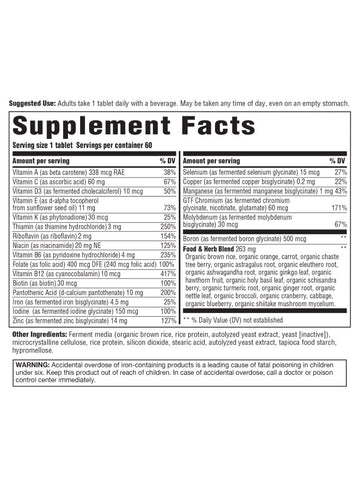 Women Over 40, One Daily, Multivitamin, Innate Response Formulas, Supplement Facts