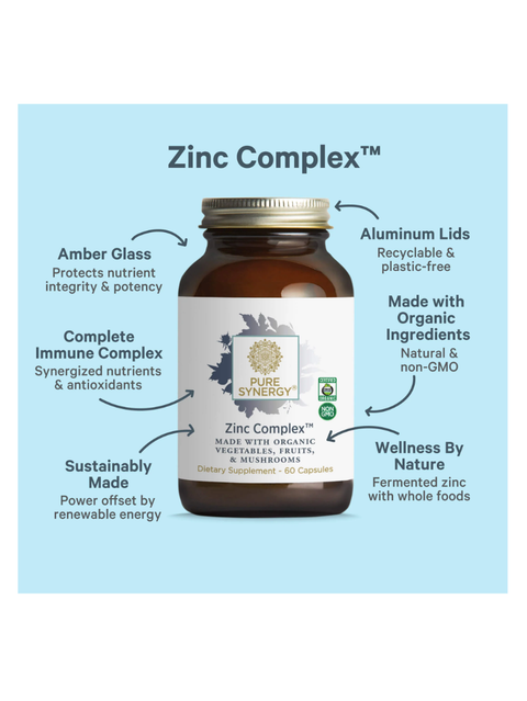 Zinc Complex™, 60 Caps, Pure Synergy, product benefits