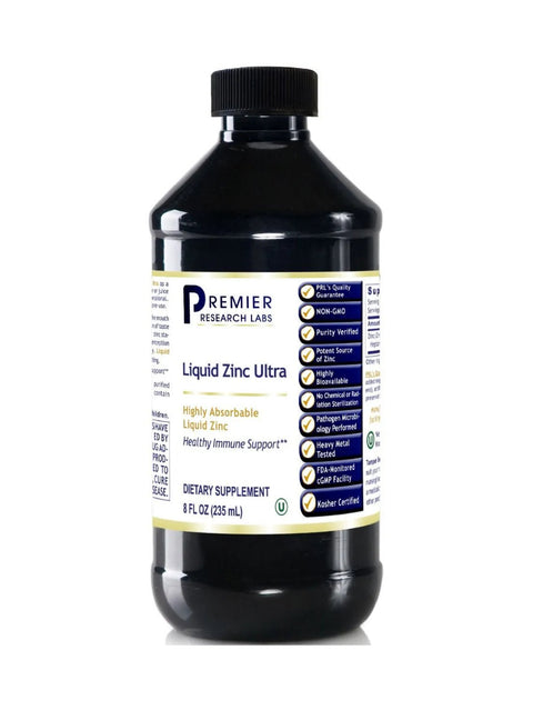 Zinc Liquid Ultra, 8oz, Premier Research Labs