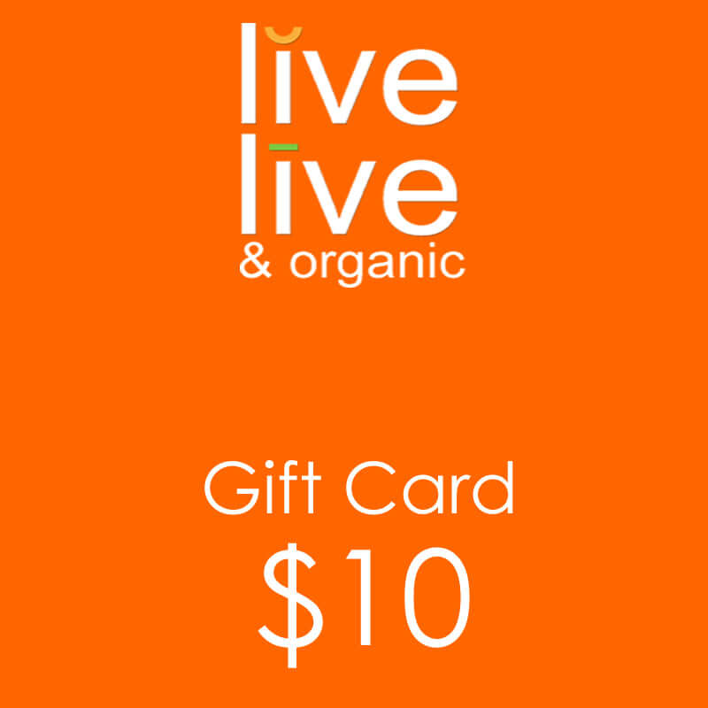 Live Live & Organic Gift Cards $10 - $200